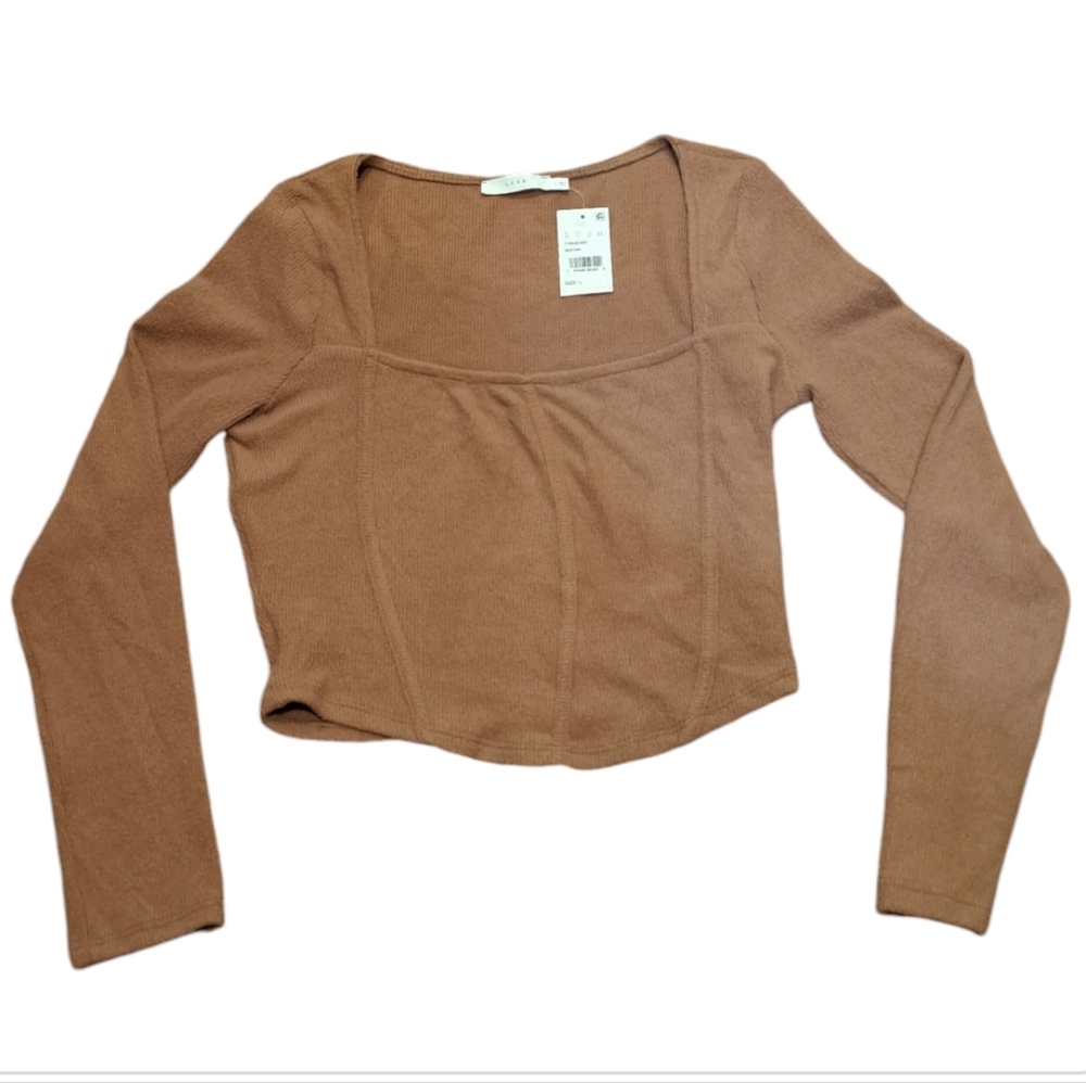 NWT Lush Corset Sweater, Size L